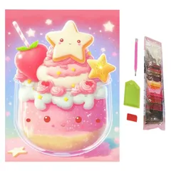 SENTO JONA ダイヤモンドアート アートパネル 四角いビーズ キット ビーズアート 手芸 ダイヤモンドペインティング スクエア 30x40cm (9) [9]