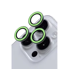 iFace Neo iPhone 15 Pro/15 Pro Max 専用 カメラレンズ カバー 強化ガラス (ネオグリーン)【 iPhone15pro iPhone15ProMax カメラレンズプロテクター カメラフィルム カメラ レンズ 保護カバー キ