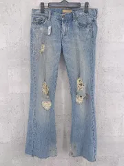 ◇ Abercrombie&Fitch アバクロンビー＆フィッチ ダメージ ジーンズ デニム パンツ 2 インディゴ *  【1002800032044】