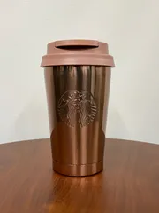 【新品未使用】スタバ　ステンレスTOGOロゴタンブラーゴールド355ml