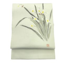 名古屋帯/塩瀬/作家物/落款/仕立上がり/11148