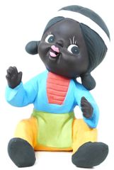 日本のアンティーク 1960年代　日東工芸陶器製 当時名称「くろんぼ人形」