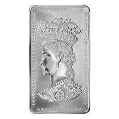 [保証書・カプセル付き] 2024年 (新品) イギリス「ゴシッククラウン」純銀 10オンス バー
