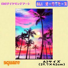 100％ABビーズ　フルオーロラビーズ　ダイヤモンドアートキット　A3 No③