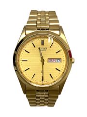 CITIZEN (シチズン) アナログ腕時計 クォーツ ステンレス 6100-S96401 ゴールド メンズ/036
