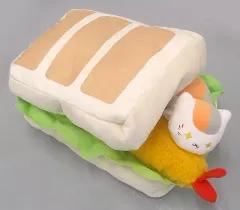 【中古】ぬいぐるみ ニャンコ先生 とびつきエビフライサンドぬいぐるみ 「一番くじ 夏目友人帳 ～ニャンコ先生のまんぷくビストロ～」 ラストワン賞