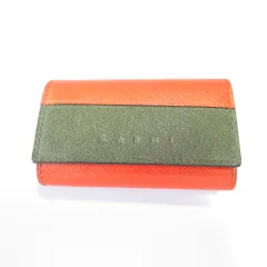 MARNI マルニ　キーケース　橙✖️白 Brandol / MARNI マルニ キーケース マルチカラー レザー