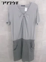◇ COMME CA ISM コムサイズム 半袖 ミニ ワンピース サイズM グレー レディース 【中古】 【1002802217159】