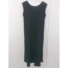 ◇ SENSE OF PLACE by URBAN RESEARCH リブ ノースリーブ 膝下丈 ワンピース サイズF ブラック レディース  【中古】 【1204250006105】