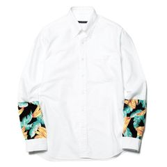 SOPHNET.OXFORD PANEL SLEEVE B.D SHIRT  長袖シャツ  SOPH-189075