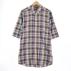 古着 ノーティカ NAUTICA 半袖 ボタンダウン チェックシャツ メンズXL/eaa336091