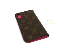LOUIS VUITTON ルイヴィトン M63444 モノグラム フォリオ iPhone X/XS 対応 アイフォンケース スマホケース ブラウン系 DJ0679