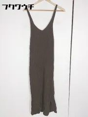 ◇ URBAN RESEARCH アーバンリサーチ ウール 膝下丈 キャミソール ニット ワンピース サイズF ブラウン系 レディース 【中古】 【1002800989249】のサムネイル