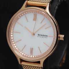 稼働 良品】SKAGEN クォーツ ホワイトシェル レディース腕時計 - メルカリ