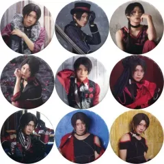 【中古】バッジ・ピンズ(男性) 全9種セット 佐藤流司(加州清光) 缶バッジ ライブver. 「ミュージカル『刀剣乱舞』 加州清光 単騎出陣 アジアツアー」 ガチャガチャ景品