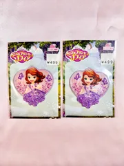 【同柄　2枚セット】 ちいさなプリンセスソフィア　アイロン　ワッペン　シール　アップリケ