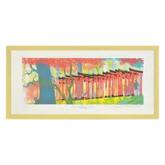 絵画 KAEDE 美しい変化(L) はりたつお ベム x HUTCH インテリア 妖怪人間ベム みなしごハッチ コラボ アート かわいい 額入り プレゼント 部屋 飾る ギフト アートフレーム 壁飾り 癒し 額装済 フレーム付 御祝 LLサイズ 