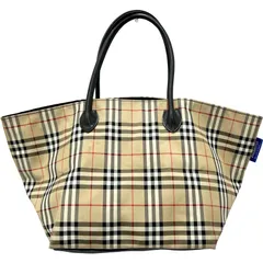 BURBERRY バーバリー ブルーレーベル ノバチェック トートバッグ キャンバス