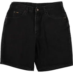 古着 リー Lee ブラックデニムショーツ ショートパンツ メンズw33相当/eaa578304