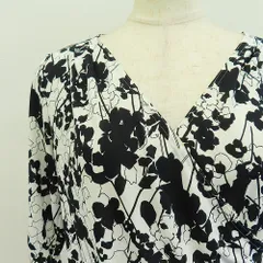 マダムジョコンダ MADAM JOCONDE カットソー プルオーバー 七分袖 M 黒系 白系 ミックス レディース [954226]のサムネイル