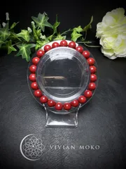 セール‼️💎パワーストーン   シナバー  朱砂（辰砂）  賢者の石    ブレスレット   レディース＆メンズ    D470