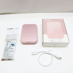 Canon inspic PV-223-PK スマホ専用 ミニフォトプリンター インスピック ピンク 取説 元箱 裏面シールタイプフォトペーパー付  簡易印刷 D201A