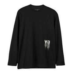2 Y-3 ワイスリー GFX LS TEE IZ3122 ブラック Tシャツ カットソー 長袖 男女兼用