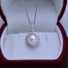 2366 あこや真珠 4-4.5mm ベビーパールネックレス シルバー - メルカリ