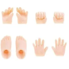 【特価セール】オビツ製作所 OBITSU11用 手・足（左右）セット マグネットなし マットスキンタイプ ナチュラル 11AC-D03MN