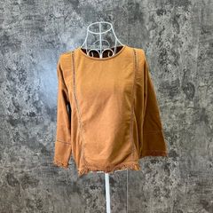 ☆ハニーサックルローズ♪長袖カットソー♪ブラウン♪大人可愛い(M)