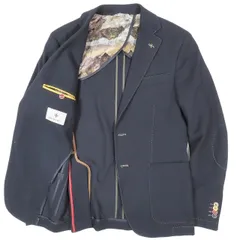 美品 MANUEL RITZ セットアップ スーツ ネイビー タキシード調 48 Perfect Suit FActory セットアップ 「上下洗える/高通気」WEB
