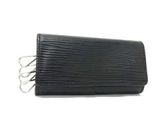 ■極美品■ LOUIS VUITTON ルイヴィトン M63822 エピ ミュルティクレ4 4連 キーケース 鍵入れ メンズ ブラック系 FJ9150
