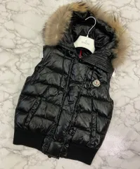 ケンケン様専用ページ　MONCLER モンクレール TARN ファー付 ダウンベスト ブラック 1 M PAWNSHOPRiZ  パウンショップリズのサムネイル