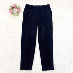 4342 ー大特価ー 美品★ 【ジョルジュレッシュ】 GEORGES RECH レディース スラックス テーパードパンツ (XS) 日本製 黒 ブラック フォーマル 光沢 艶LOT43