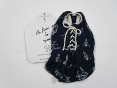 1号　as know as de wan アズノウアズデワン　1号　胴回り35㎝　N 編み上げチュニック　ネイビー 中古
