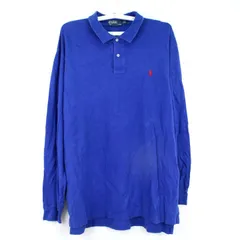 ポロ・ラルフローレン 長袖ポロシャツ ポニー刺繍 US買付 海外古着 XXL