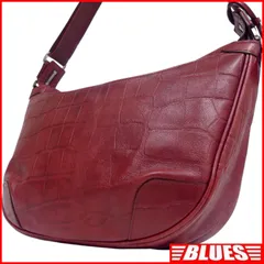 aniary アニアリ ショルダーバッグ 日本製 斜め掛け クロコ型押し メンズ レディース 革 赤茶 えんじ ショルダーバッグ一覧←SEULB屋着古← NR4518