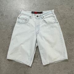 90s.リーバイス シルバータブ バギーショーツ アイスブルー W32【SH002】