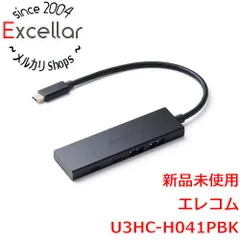 [bn:15] ELECOM製　USB Type-C(TM) 4ポート USB 5Gbpsハブ(USB PD対応) U3HC-H041PBK　ブラック
