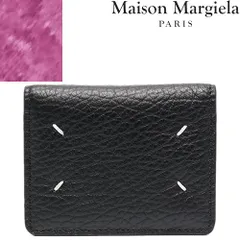 メゾンマルジェラ Maison Margiela カードケース レディース メンズ キーリング付き パスケース レザー 革 本革 ブランド 黒 ブラック FOUR STITCHES KEYRING CARDHOLDER S56UI0128 P4455