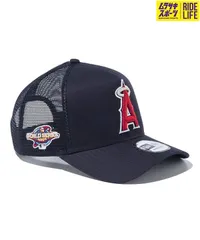 【ムラスポ公式】新品 NEW ERA ニューエラ キャップ 帽子 9FORTY A-Frame トラッカー MLB Side Patch ロサンゼルス・エンゼルス ネイビー 14109715