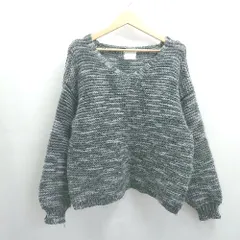 ◇ ⊇ Discoat ディスコート ローゲージ 長袖 セーター サイズF ブラック系 レディース E  【1504240027364】