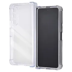 Galaxy Z Fold5 耐衝撃 フルカバー 折りたたみ型 360°保護 一体型 ハイブリッドケース/クリア