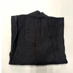 （中古品） キッズ 男の子 デニム着物 着物単品 綿 チャコール 120cm [M0822]