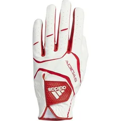 アディダス メンズ ノンスリップ22 グローブ 左手用24cm ホワイト×ヴィヴィットレッド #LOO58-HA5867 ADIDAS 新品 未使用
