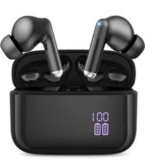 【新品】ワイヤレスイヤホン Bluetooth5.4搭載／38時間再生／Type-C急速充電