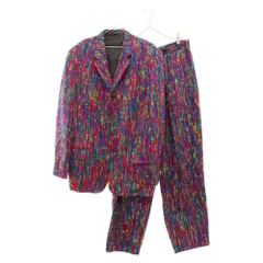 Yohji Yamamoto POUR HOMME (ヨウジヤマモト プールオム) 93AW マルチカラーツイードストライプセットアップ 4Bジャケット スラックスパンツ HP-J01-139 HP-P07-139のサムネイル