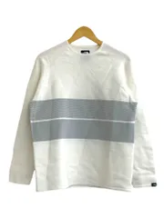 THE NORTH FACE (ザノースフェイス) 長袖Tシャツ ロンT ボーダー ニット生地 NT42160 M ホワイト メンズ/004