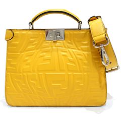 【栄】フェンディ ピーカブー ISeeU スモール ハンドバッグ 2WAY 7VA530 レザー シルバー金具のサムネイル
