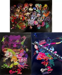 スプラトゥーン2 イカすB2ポスター 3種セット 八つ折り - メルカリ